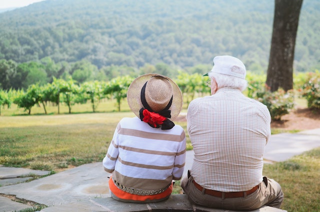Couple on bench